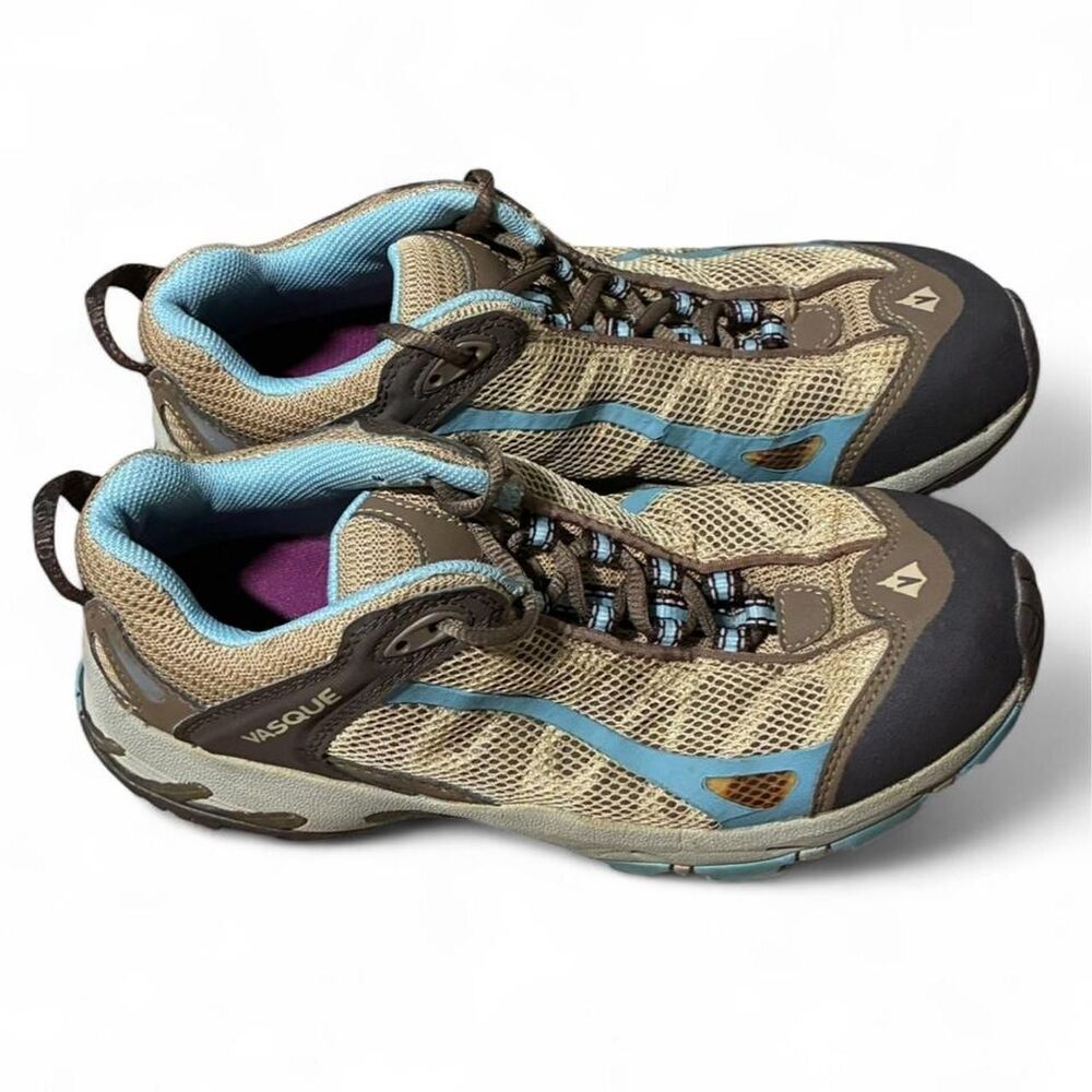 Vasque Teva Tan and Blue Women’s Hiking Shoes